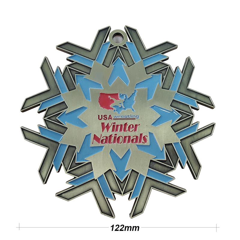 Zinc alloy marathon medal