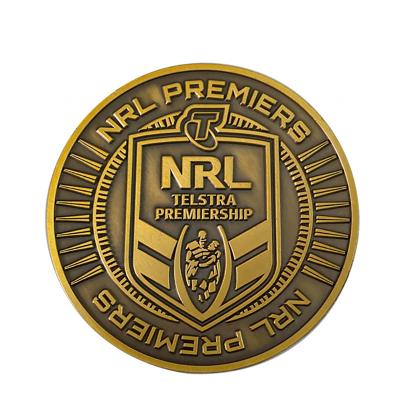Monedas de la colección deportiva australiana NRL personalizada
