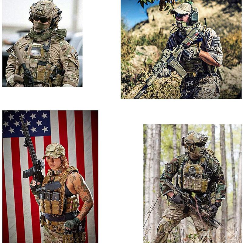 military usa flag patch