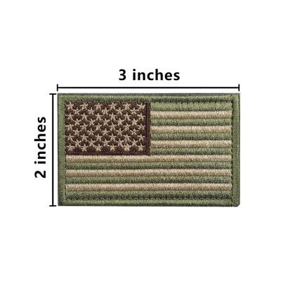 Parches de insignias de bandera de EE. UU. Bordado de ropa personalizada para uniformes militares