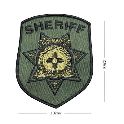 parches bordados personalizados para el hombro del departamento del sheriff