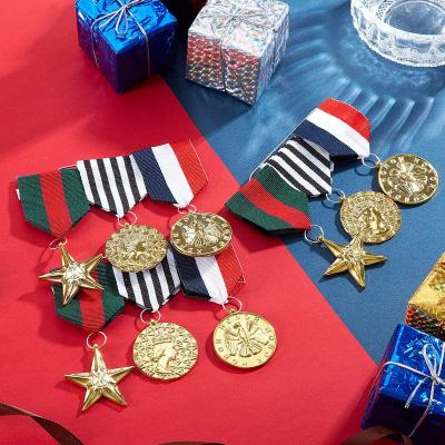 accesorio de disfraz ejército militar oficial medallas
