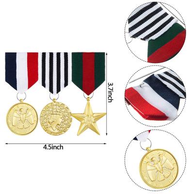 Medalla de insignia militar personalizada para uniforme de disfraz
